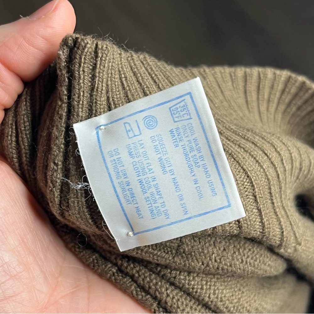 Mark Shale Mens 100% Cashmere Brown Crew Neck Sweater Size Medium - Picture 6 of 7